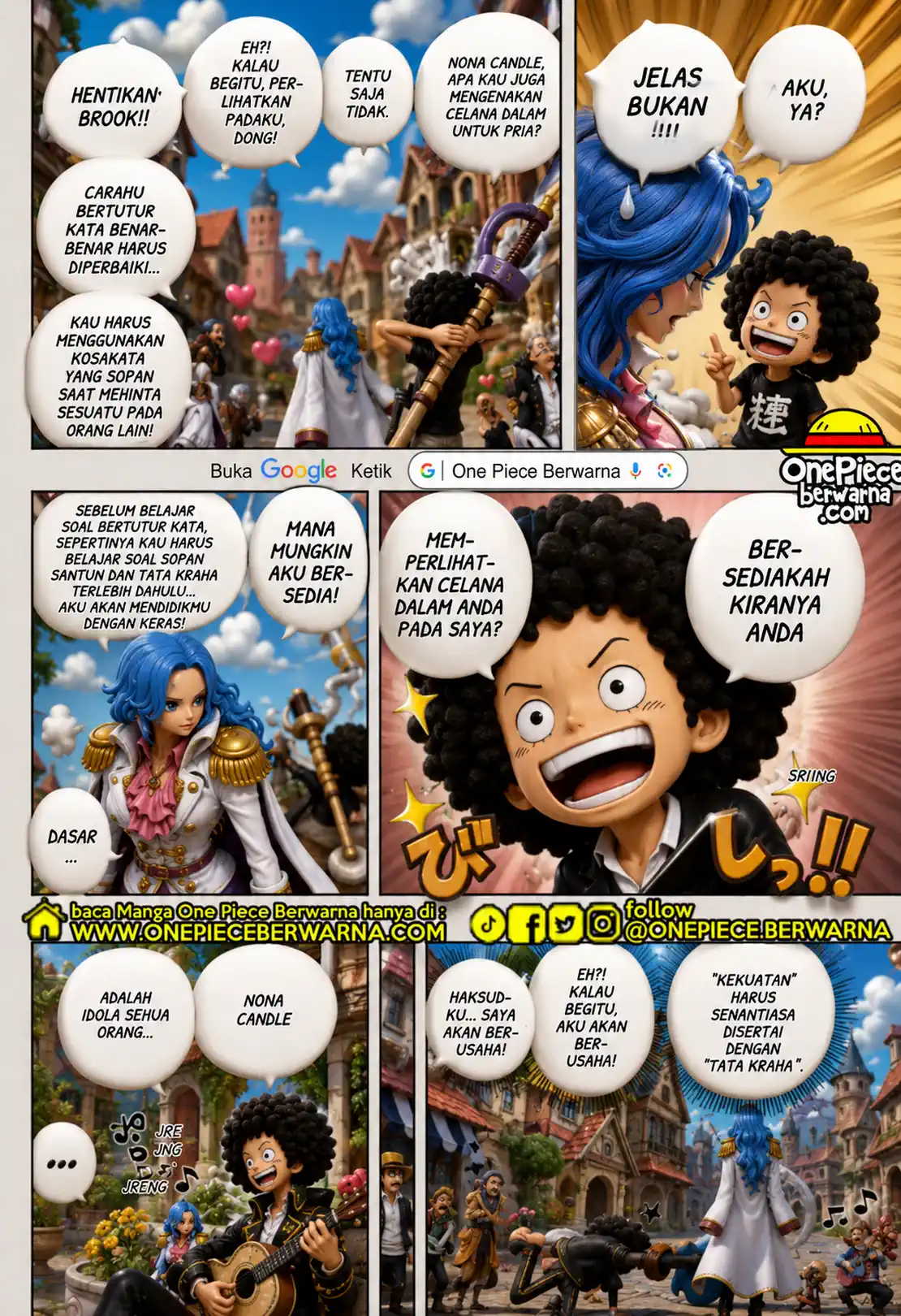 One Piece berwarna 1185 1186 1187 bahasa indonesia